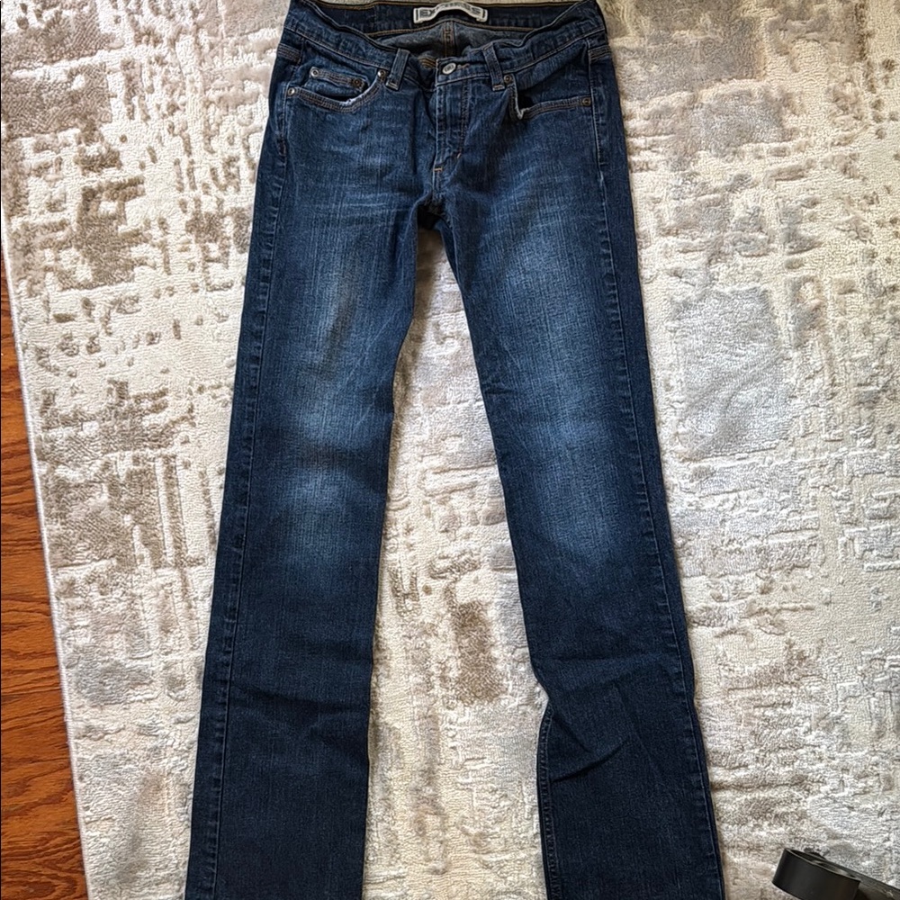 Y2K Express Indigo Blue Straight Leg Jeans